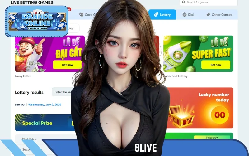 8live giúp người chơi ghi số siêu tốc, giao diện thân thiện dễ thao tác