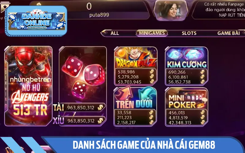 Top game cá cược trên nhà cái