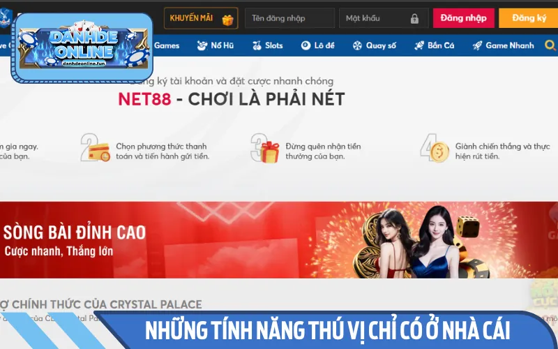 Ưu điểm trên trang web Net88 làm người chơi thích thú